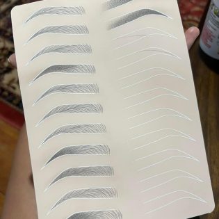 Brow practice sheet