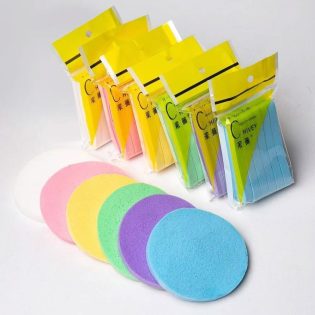 Facial disposable sponge